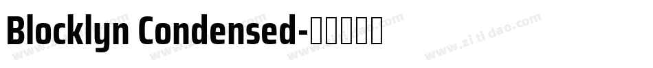 Blocklyn Condensed字体转换